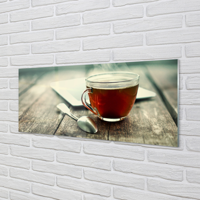 Obraz na skle Ohřívat lžičku čaje
