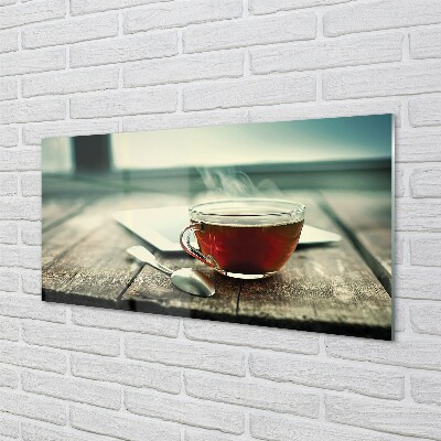 Obraz na skle Ohřívat lžičku čaje