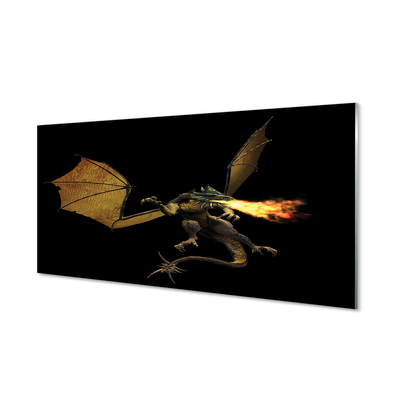 Obraz na skle Ohnivého draka