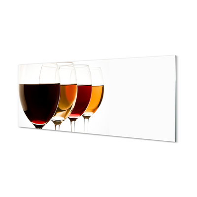 Obraz na skle sklenice vína