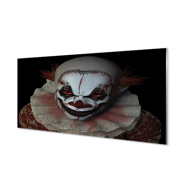 Obraz na skle Scary clown