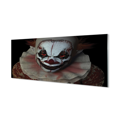 Obraz na skle Scary clown