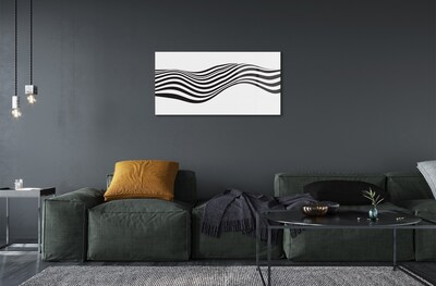 Obraz na skle Zebra pruhy vlna