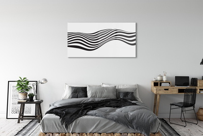 Obraz na skle Zebra pruhy vlna