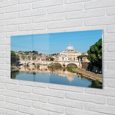 Obraz na skle Rome River mosty