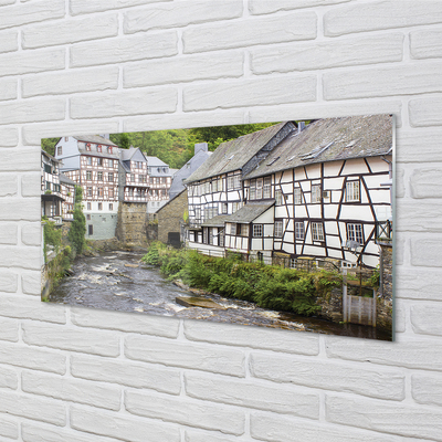 Obraz na skle Germany Staré budovy River