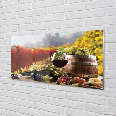 Obraz na skle Podzimu sklenice na víno