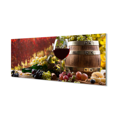 Obraz na skle Podzimu sklenice na víno