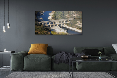 Obraz na skle řeka Řím Akvadukty