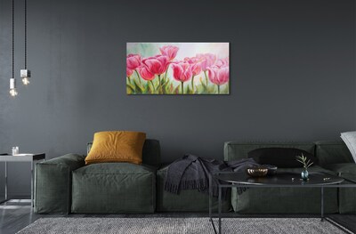 Obraz na skle tulipány obrázek