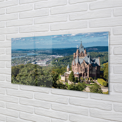 Obraz na skle Německo Panorama městského hradu