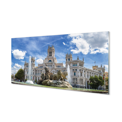 Obraz na skle Spain Fountain Palace Madrid