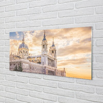 Obraz na skle Španělsko Cathedral při západu slunce