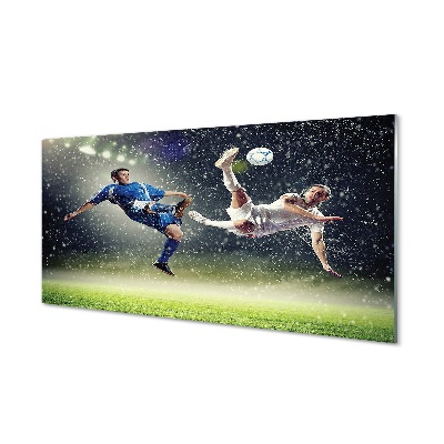 Obraz na skle Déšť míč lidé