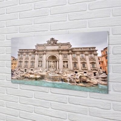 Obraz na skle Řím Fontána bazilika