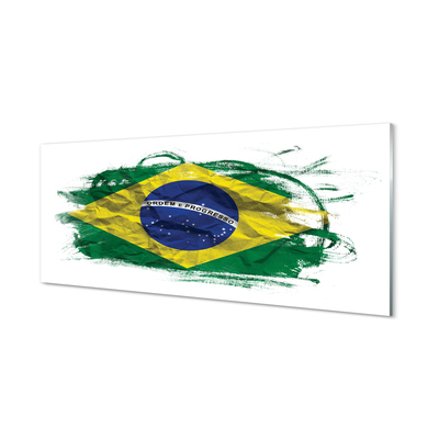 Obraz na skle brazilská vlajka