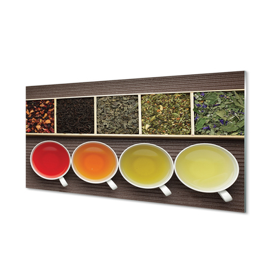 Obraz na skle čaje byliny