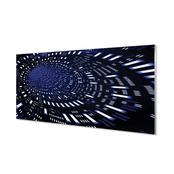 obraz-na-skle-blue-3d-tunel