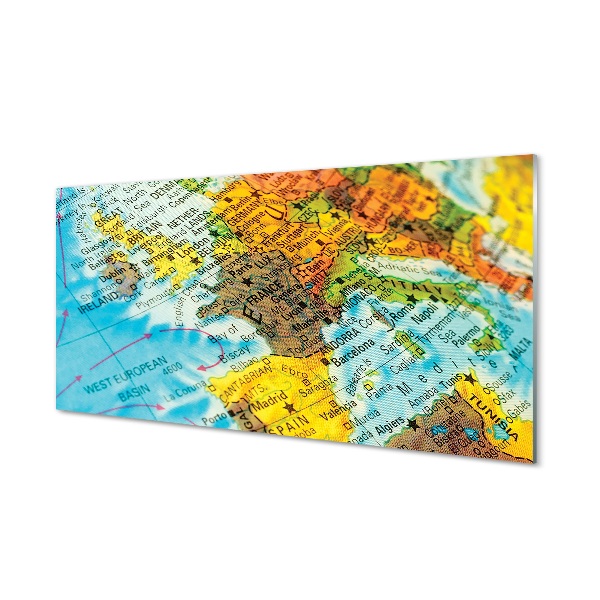 obraz-na-skle-zemekoule-mapa