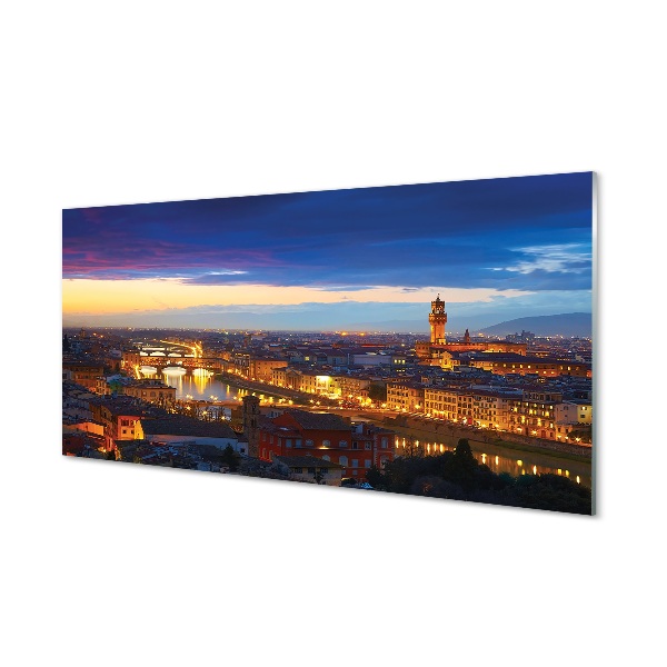 obraz-na-skle-italie-night-panorama-mostu