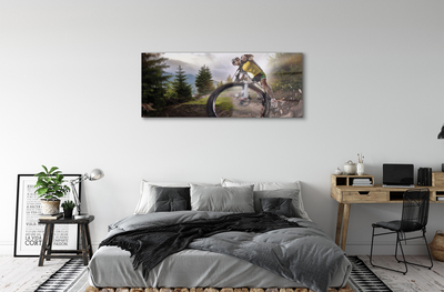 Obraz na skle Cloud na horském kole