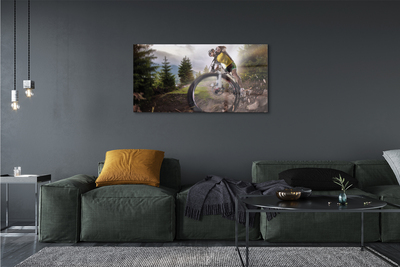 Obraz na skle Cloud na horském kole