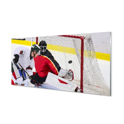 Obraz na skle brána hokej