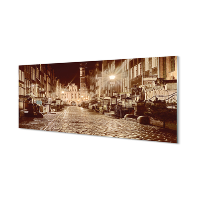 Obraz na skle Gdańsk Staré Město Noční