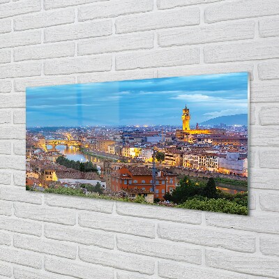 Obraz na skle Itálie Sunset panorama