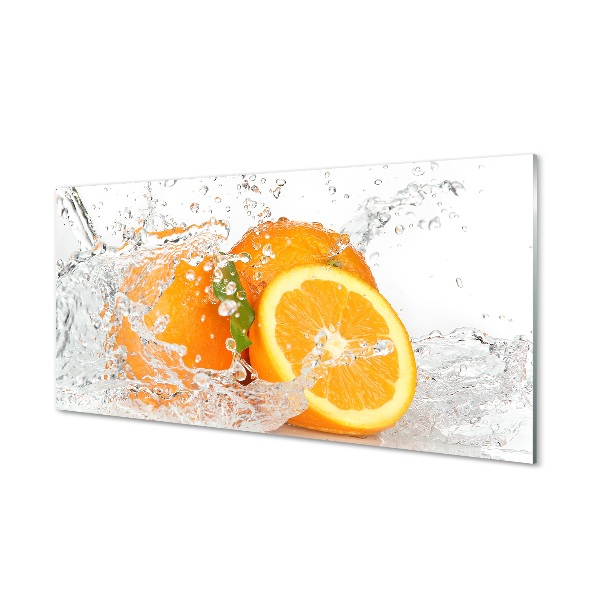 Obraz na skle Pomeranče ve vodě