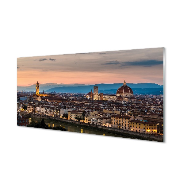 Obraz na skle Italy Panorama katedrála hory