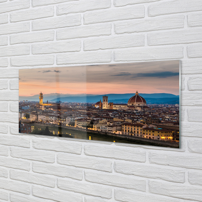 Obraz na skle Italy Panorama katedrála hory