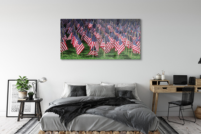 Obraz na skle Usa vlajky