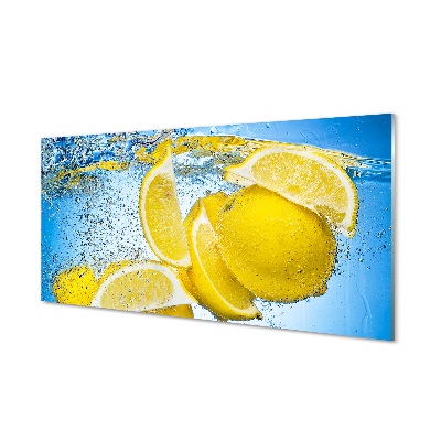 Obraz na skle Lemon ve vodě