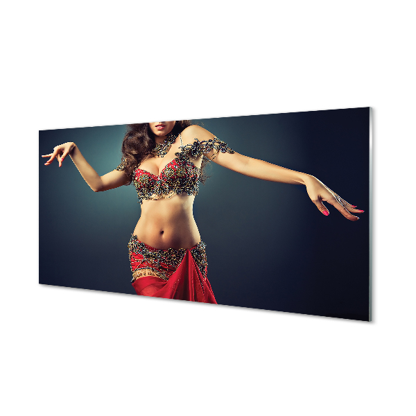 Obraz na skle žena tančí