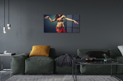 Obraz na skle žena tančí