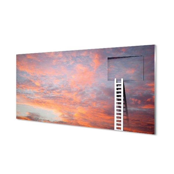 Obraz na skle Žebřík slunce oblohu