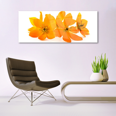 Obraz na skle Oranžové Květiny