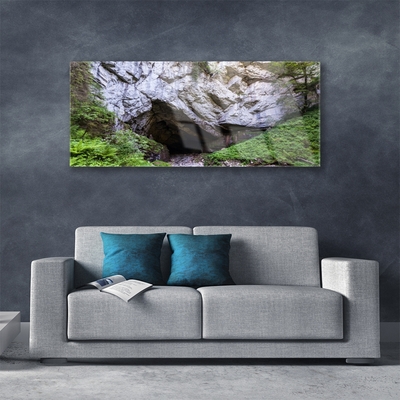 Obraz na skle Hora Jeskyně Příroda
