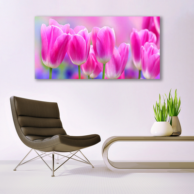 Obraz na skle Tulipány