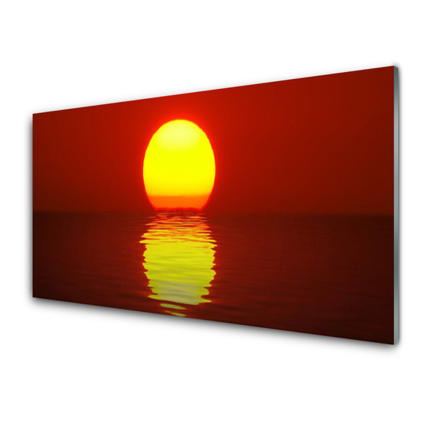 Obraz na skle Západ Slunce Krajina