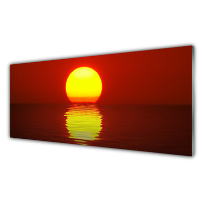 Obraz na skle Západ Slunce Krajina