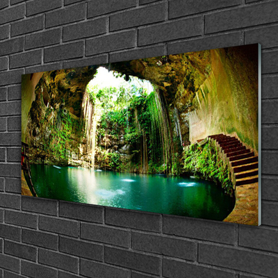 Obraz na skle Vodopád Krajina