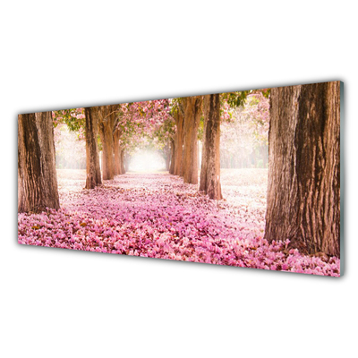 Obraz na skle Strom Růže Květiny Příroda