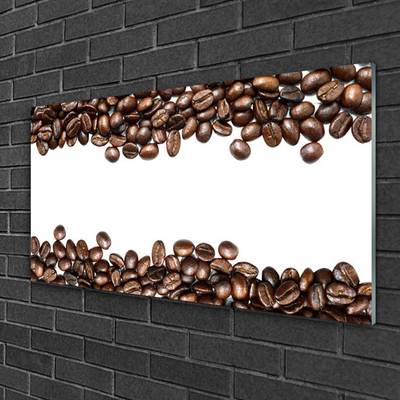 Obraz na skle Káva Zrnka Kuchyně