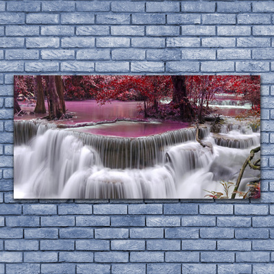 Obraz na skle Vodopád Góry Příroda