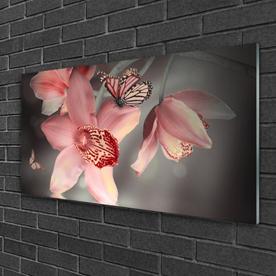 Obraz na skle Květiny