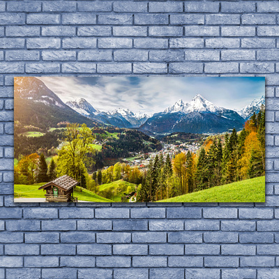 Obraz na skle Skleněná Alpy Krajina