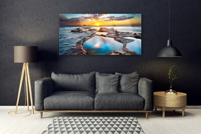 Obraz na skle Moře Slunce Krajina