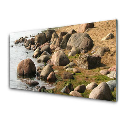 Obraz na skle Kameny Moře Krajina